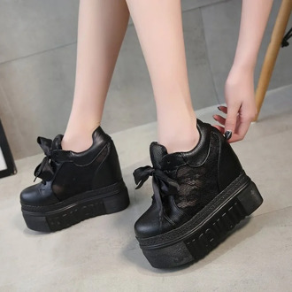 Women Shoes 2020 White Platform Shoes Woman Sneakers Women Casual Shoes Comfortable Lace-up High Ladies Shoes Chaussure Femme