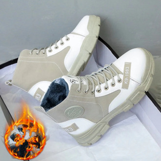 Women Shoes Fashion Casual Shoes For Women High Top Women Sneakers Flats Platform 2020 Winter Shoes Warm Plush Off White Shoes