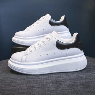 Women Shoes Fashion PU Leather Women Sneakers 2020 Flats Platform Autumn Casual Shoes For Women Comfortable Off White Shoes