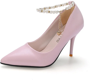 Women Shoes Pointed Toe Pumps Dress Shoes High Heels Boat Shoes Wedding Shoes tenis feminino 9.5cm Square heel Nightclub