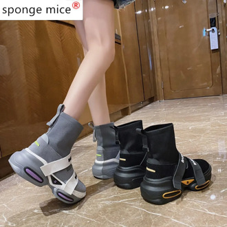 Women Shoes Slip On Women Sneakers 2020 hot Women Vulcanize Shoes Basket Femme Sock Shoes Women Flats Tenis Feminino