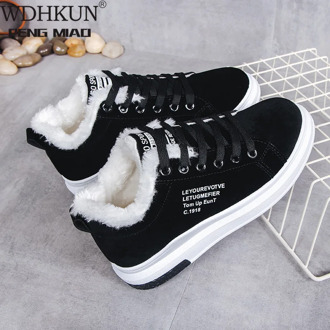Women Shoes Winter Women Boots Warm Fur Women's Sneakers Lady Casual Shoes Zapatillas Mujer High Top Shoes Platform Snow Boots