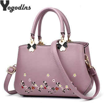 Women Small Embroidery Flower Handbag Fashion Brand Crossbody Bags Sac a Main Femme De Marque Luxe Cuir 2020 Totes