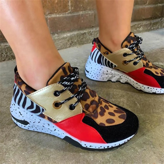 Women Sneakers 2020 PU Leather Textile Combination Women Sports Shoes Thick Sole Comfortalble Women Shoes Luxury Sneakers