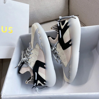 women sneakers vulcanized shoes mesh breathable fashion casual women's shoes sneakers solid lace up ladies walking shoes new