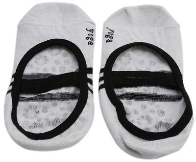 Women'snon-Slip Sticky Yoga Sokken Aerobics Pilates Dans Sneakers Fitness Ballet Sokken Antislip Bandage Sport Katoen Yoga sokken grijs