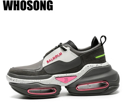 Women Sport Sneakers Female Platform Shoes Woman Gray Brand Sneakers Ladies Slip On Chunky Sneakers Zapatos De Mujer Trainers