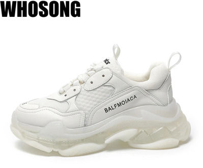 Women Sport Sneakers Woman Platform Shoes Female Real Leather Brand Shoes Ladies Chunky Sneakers Zapatos De Mujer Trainers New