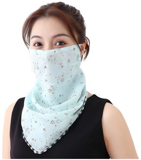 Women Sun Protection Print Scarf Dustproof Neck Scarf Masks masque