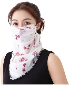 Women Sun Protection Print Scarf Dustproof Neck Scarf Masks masque