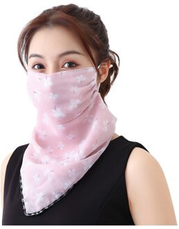 Women Sun Protection Print Scarf Dustproof Neck Scarf Masks masque