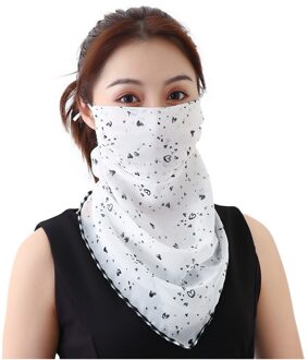 Women Sun Protection Print Scarf Dustproof Neck Scarf Masks masque