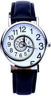 Women Swirl Pattern Leather Analog Quartz Wrist Watch Relogio Masculino Sport Unisex Outdoor Electronic Watch Relogio Masculino