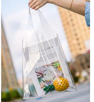 Women Transparent PVC Handbag Funny beach Shoulder bag Female Jelly Tote Fashion Clear Shopping Bag Unique Support customize