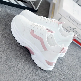Women Vulcanize Shoes Casual Fashion 2020 New Woman Comfortable Breathable White Flats Female Platform Sneakers Chaussure Femme