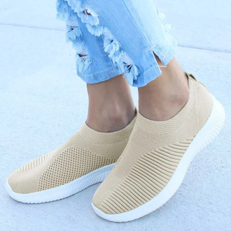 Women Vulcanized Shoes Summer Women Fashion Casual Shoes Mesh Pink Sneakers Comfortable Flat Shoes Slip On Sneakers Plus Size
