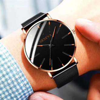 Women Watches Luxury Brand Famous Date Calendar Watches Stainless Steel Mesh Watch Men's Casual Quartz Watch Relogio Masculino
