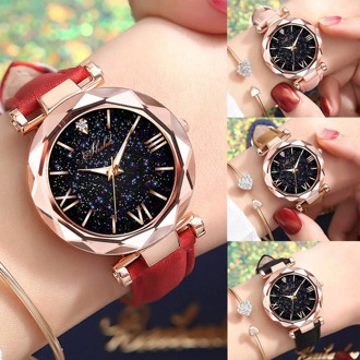 Women Watches Luxury Quartz Braceletes Stars Little Point Frosted Belt Casual Bracelet Watch Ladies Watch Damski Reloj Mujer 921