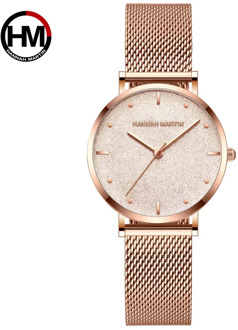 Women Watches Top Brand Luxury Japan Quartz Movement Stainless Steel Sliver White Dial Waterproof Wristwatches relogio feminino