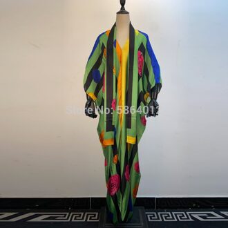 Womens Boho Maxi Bloemen Jurk Плать Zomer Lange Mouw Jurk Vrouwen Elegante V-hals Strand Jurk Zomerjurk Feestjurk 2