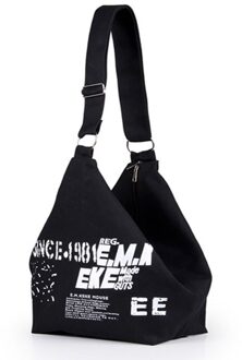 Womens Dames Mode Canvas Brief Grote Capaciteit Reistas Schoudertas Reizen Messenger Grote Capaciteit Outdoor Tassen #1226 zwart