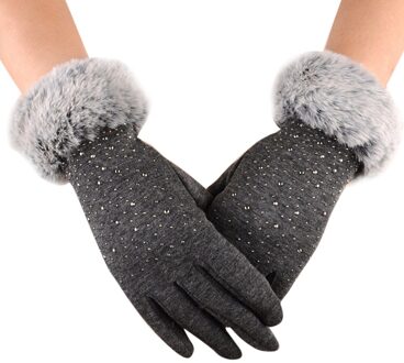 Womens Handschoenen Kleurrijke Winter Outdoor Sport Warme Handschoenen Outdoors Ademende Anti-Shock Sport Comfortabele Handschoenen grijs