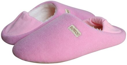Womens Heren Meisjes Winter Zachte Warme Pluche Schoenen Slippers Indoor Thuis Tapijt Vloer Slippers Voor Koppels Schoenen Slippers voor Mannen Roze / 10