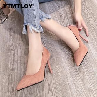 Womens Pumps High Heels Shoes Woman Stiletto Pointed Toe Female Sexy Party Office Lady Wedding 13 11 Plus Size 33-48 Wedding