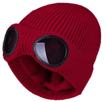 Womens 'S Effen Kleur Winter Knit Beanie Warm Chunky Soft Stretch Kabel Hoeden Ski Bril Cap