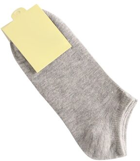 Womens Sokken Low Cut Ankle Casual Dunne Korte Sokken Effen Kleur Sokken Voor Zomer Lente SWD889 Grijs