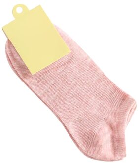 Womens Sokken Low Cut Ankle Casual Dunne Korte Sokken Effen Kleur Sokken Voor Zomer Lente SWD889 Roze