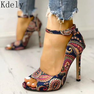 Womens Summer Sandals Sexy Exquisite High Heels Ladies Increased Stiletto Super Peep Toe Sandals Ankle Strap Ladies Pumps