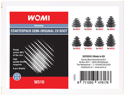 Womi W510 Starterpack Semi-Originele Ashoes 8 Stuks