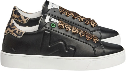 Womsh S290202 Sneakers Leopard Womsh , Black , Dames - 36 EU
