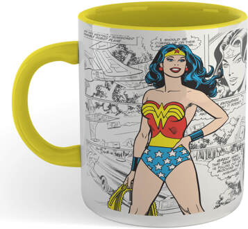 Wonder Woman Comic Mug - Yellow Geel