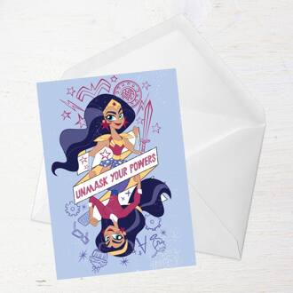 Wonder Woman Powers Happy Birthday Greetings Card - Large Card