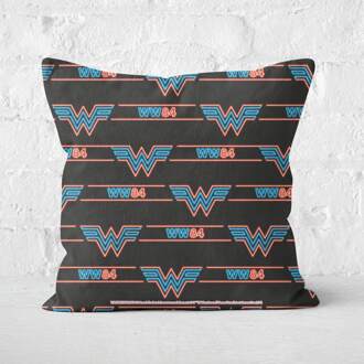 Wonder Woman Retro Neon Square Cushion - 50x50cm - Soft Touch