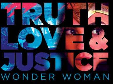 Wonder Woman Truth, Love And Justice Women's T-Shirt - Zwart - M