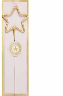 Wondercandle Ster Kaars Goud (Pink Goldstuck)