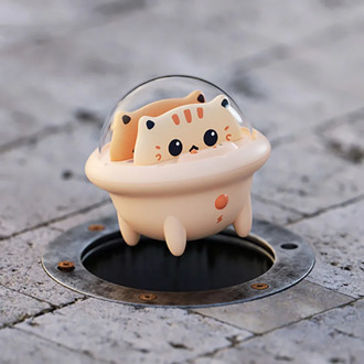 Wonderlife Mini 2 In 1 Mini Power Bank Cute Cat Portable Powerbank With LED Night Light Small External Type-C Phone Charger