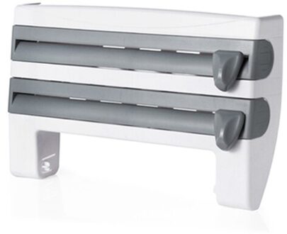 Wonderlife Wall-Mount Saus Fles Opbergrek Multifunctionele Keuken Organizer Conserveermiddel Film Dispenser Saus Papierrol Grayblue