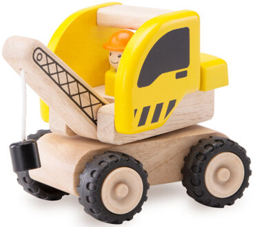 Wonderworld Houten speelgoedvoertuig Hijskraan