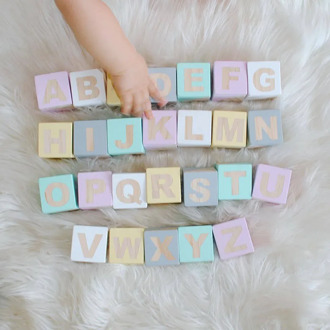 Wood Letters Numbers Block Baby Room Decoration DIY Craft Alphabet For Kids Educational Toy Keepsake Gift Home Decor Ornaments
