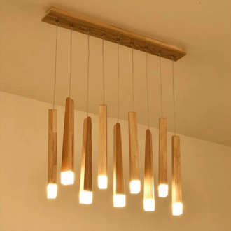 Wood Pendant Light Pendant Lamp Kitchen Hanging Lamp Wooden Hanging Light Living Room Modern Foyer Lights Loft Shop Lamp