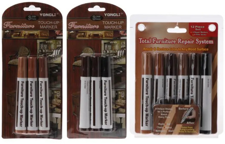 Wood Repair System Kit Filler Sticks Touch Up Marker Floor Furniture Scratch Fix