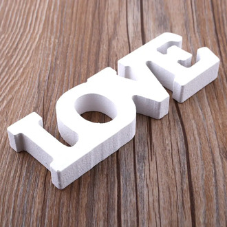 Wood Romantic Best Gift Creative Bar Cafe Decal Wedding Anniversary Festival Adornment Wooden Letter Home Brideg "LOVE"
