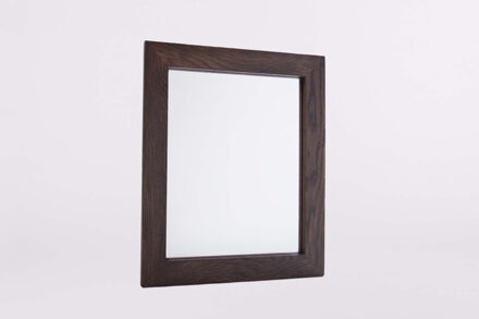 Wood spiegel met donker eiken omlijsting 50x60cm