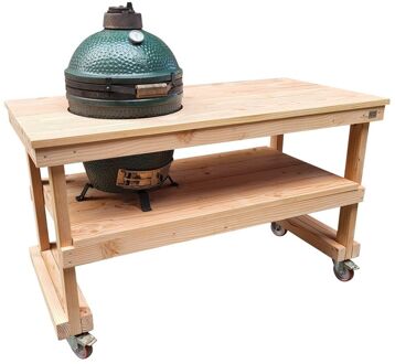 Wood4You buitenkeuken -Douglashout - bbq tafel -Green Egg/Bastard Bruin