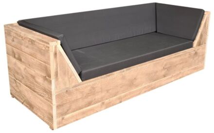 Wood4You loungebank Phoenix Steigerhout 180Lx70Hx80D cm