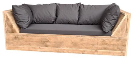 Wood4You loungebank Phoenix Steigerhout 220Lx70Hx80D cm plof